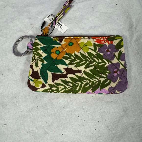 Vera Bradley Rain Forest Canopy Zip ID Key Case NWT Coin Purse - Picture 3 of 6
